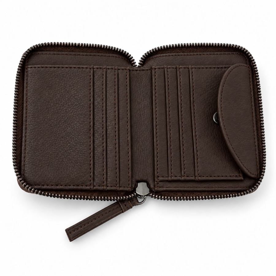 MIDI ZIP WALLET ESPRESSO